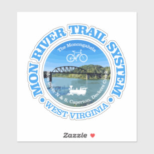 Mon River Trail Systeem (fietsen c) Sticker