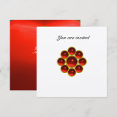 MON robijnrood wit goud Kaart (Voorkant / Achterkant)