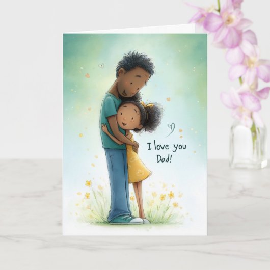 Mon rocher et guide Carte de fête du père (Orchidée)