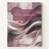 Mon Rose de journal Carnet spirale d'onde or (Dos)