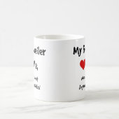 Mon rottweiler m'aime - tasse de café de (Centre)