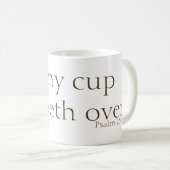 … mon runneth de tasse plus de. 23:5 de psaume (Devant droit)