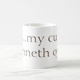 … mon runneth de tasse plus de. 23:5 de psaume