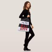 Mon sac Fav ou votre Motif textuel Noir Rouge (Sur le modèle)