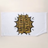 Mon Seigneur Mon Dieu Biblique Croix Serviette de (Devant)