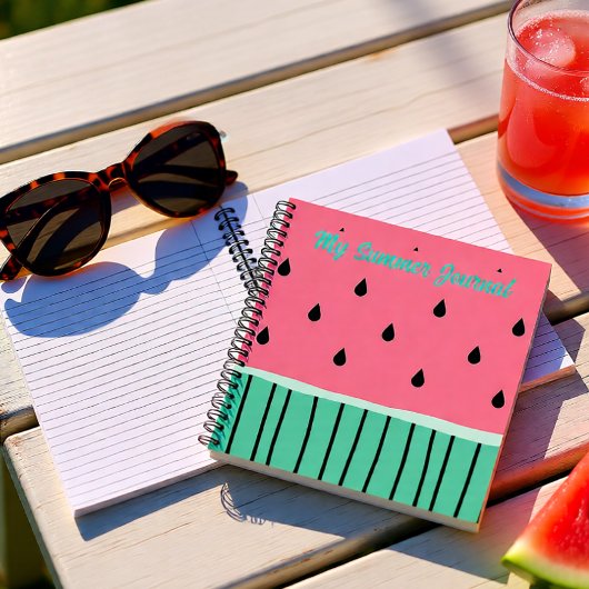 Mon Summer Journal carnet de pastèque rose
