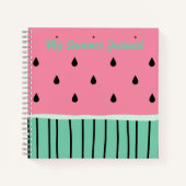 Mon Summer Journal carnet de pastèque rose (Devant)