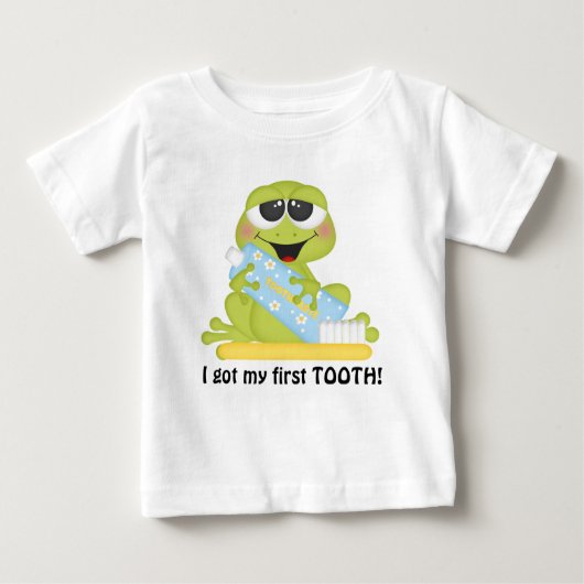 Mon t-shirt bébé unisex First Tooth (Devant)