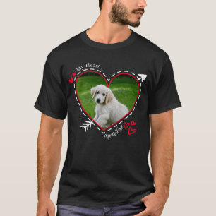 Mon T-shirt Chien Coeur, T-shirt Photo Personnalis