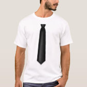 Mon T-shirt Cravate noire (Devant)