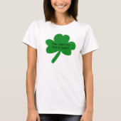 Mon t-shirt Shamrock en or (Devant)