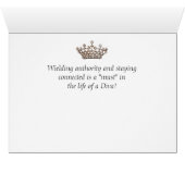 "Mon Téléphone Portable Est Mon Scepter Royal !" (Intérieur Horizontal (Bas))