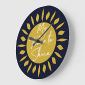 Mon Temps De Brillance, horloge d'impression Sun (Angle)