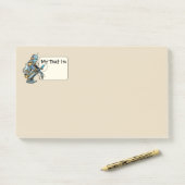 Mon texte est : grandes notes post-it (Sur un bureau)
