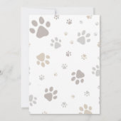 Mon Toutou French Inspired Dog Birthday Invitation (Dos)