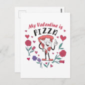 Mon Valentin est une invitation à la pizza (Devant / Derrière)