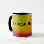 "Mon verre, mon affaire" Mug (Devant gauche)