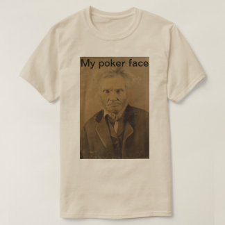 "Mon visage de poker" Je t-shirt unisex