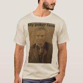 "Mon visage de poker" Je t-shirt unisex (Devant)