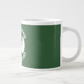 Mon visage sur un mug géant personnalisé vert CHAS (Droite)
