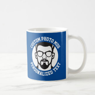 Mon visage sur un mug personnalisé CHELSEA BLEU