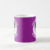 Mon visage sur un mug personnalisé PLUM POURPRE (Centre)