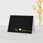 Mon ♥ vous appartient, carte (Fleur jaune)