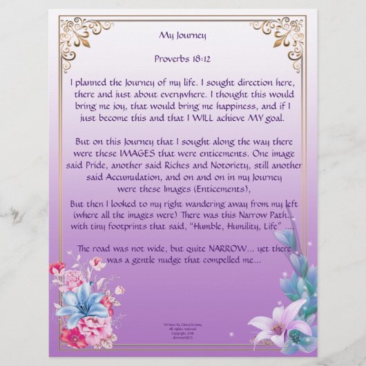 Mon voyage Papier personnalisé (Devant)