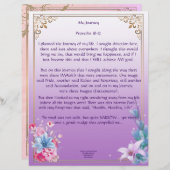 Mon voyage Papier personnalisé (Devant / Derrière)