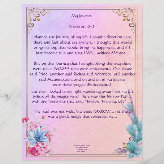 Mon voyage Papier personnalisé (Devant)