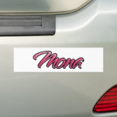 Mona autocollant rose délavé Sticker (En voiture)