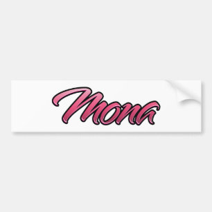 Mona autocollant rose délavé Sticker