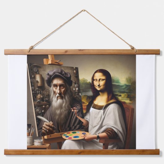 Mona Does da Vinci Hangend Wandkleed (Voorkant)