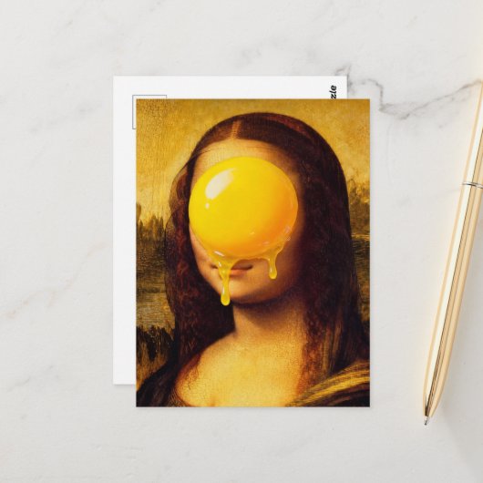Mona Eigeel Grappig Briefkaart (Voorkant / Achterkant in situ)