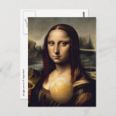 Mona en een planeet briefkaart (Voorkant / Achterkant)