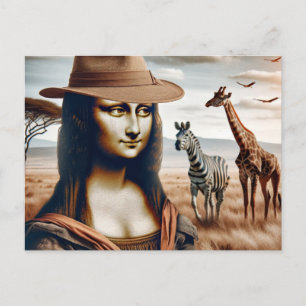 Mona gaat op Safari Briefkaart