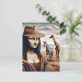 Mona gaat op Safari Briefkaart (Staand voorkant)