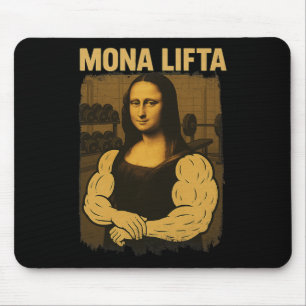 Mona Lifta Gym Workout Grappig Mona Lisa Fitness V Muismat