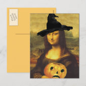 Mona Lisa À La Renaissance En Costume Carte Postal (Devant / Derrière)