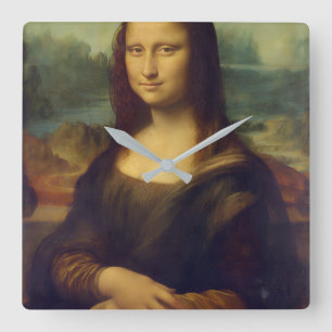 Mona Lisa Acryl Vierkante Wandklok Klok