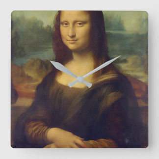 Mona Lisa Acryl Vierkante Wandklok Klok