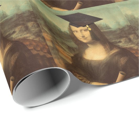 Mona Lisa Afstuderen Cadeaupapier (Rol Hoek)