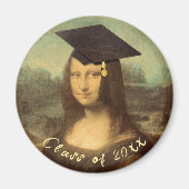 Mona Lisa Afstuderen Magneet (Voorkant)