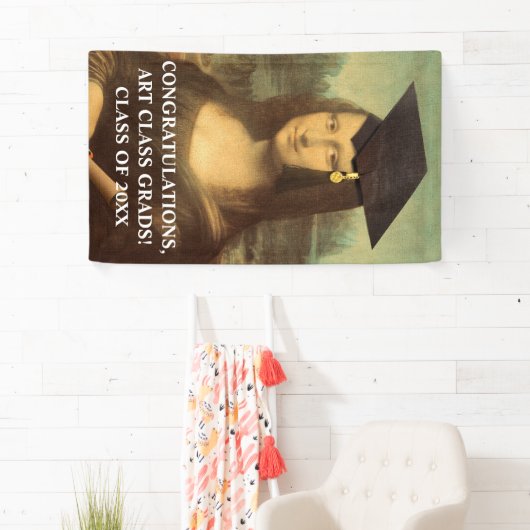 Mona Lisa Afstuderen Spandoek (Insitu)
