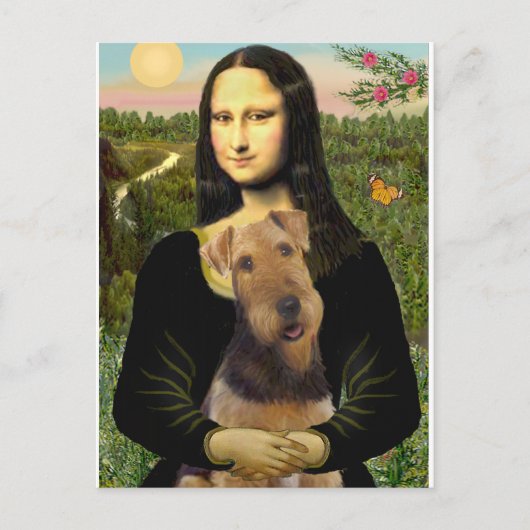 Mona Lisa - Airedale Terrier (#1) Briefkaart (Voorkant)