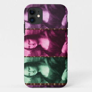 Mona Lisa Animal Print Green Roze Paars iPhone 11 Hoesje