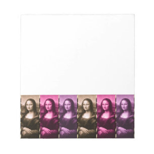Mona Lisa Animal Print Paarse roze chocolade Notitieblok