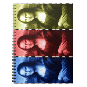 Mona Lisa Animal Print Primaire kleuren Notitieboek