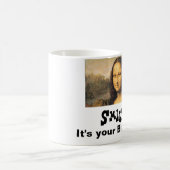 Mona Lisa Anniversaire Classique Mug Blanc (Centre)