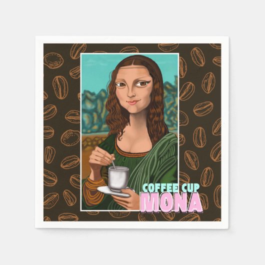 Mona Lisa Art Coffee Edition Servet (Voorkant)
